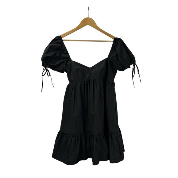 Amanda Uprichard Women’s Size Large Sicily Mini Black Dress Made In USA - Picture 8 of 15